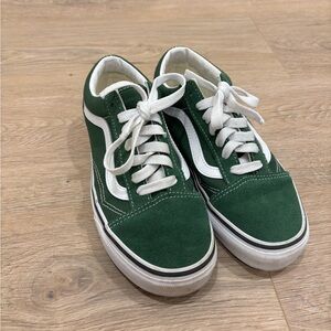 Vans Green and White Women's Sneakers